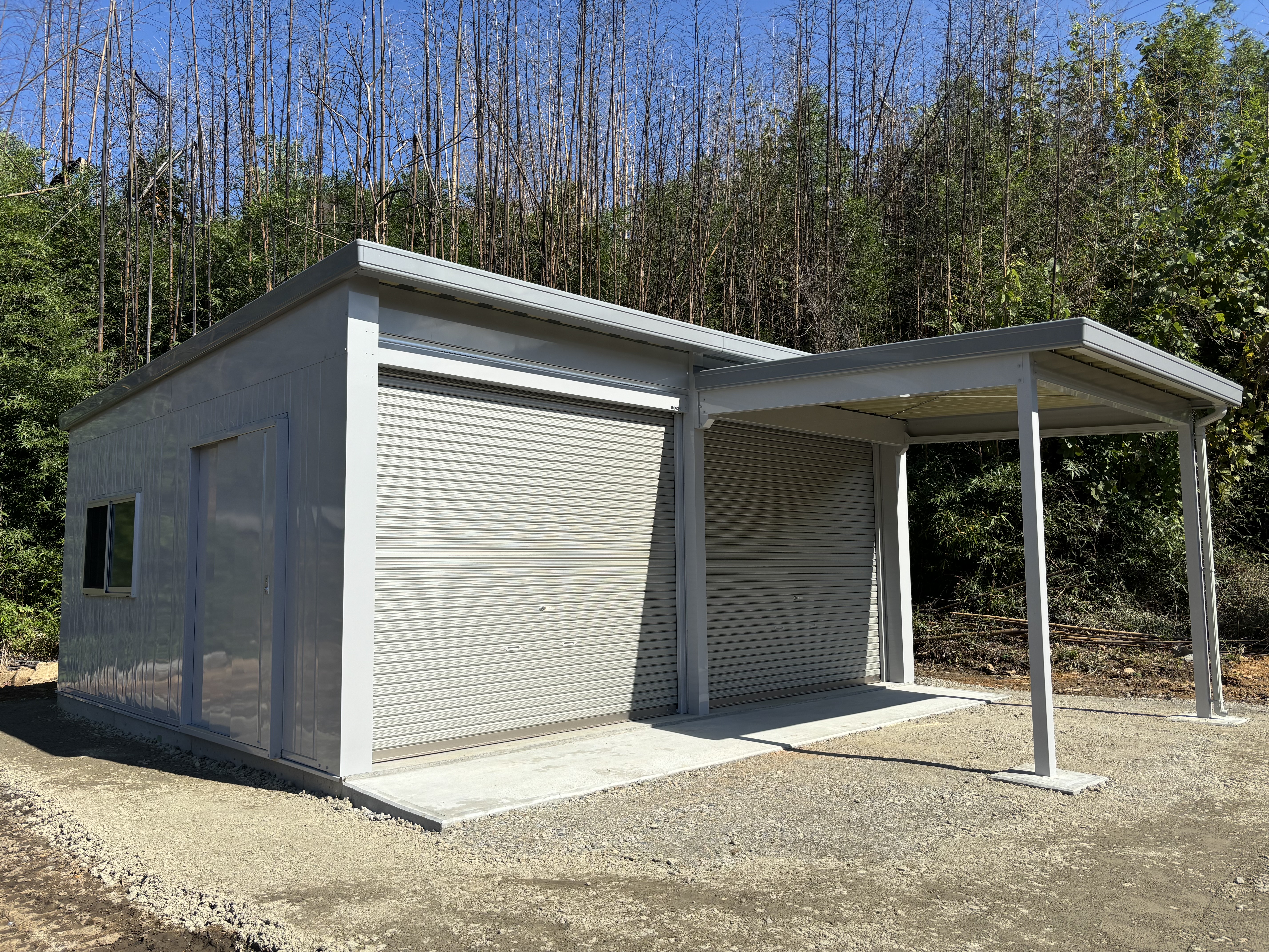 松本市のガレージ（農業用）施工事例2 - 職人直営のアシスタンス心和