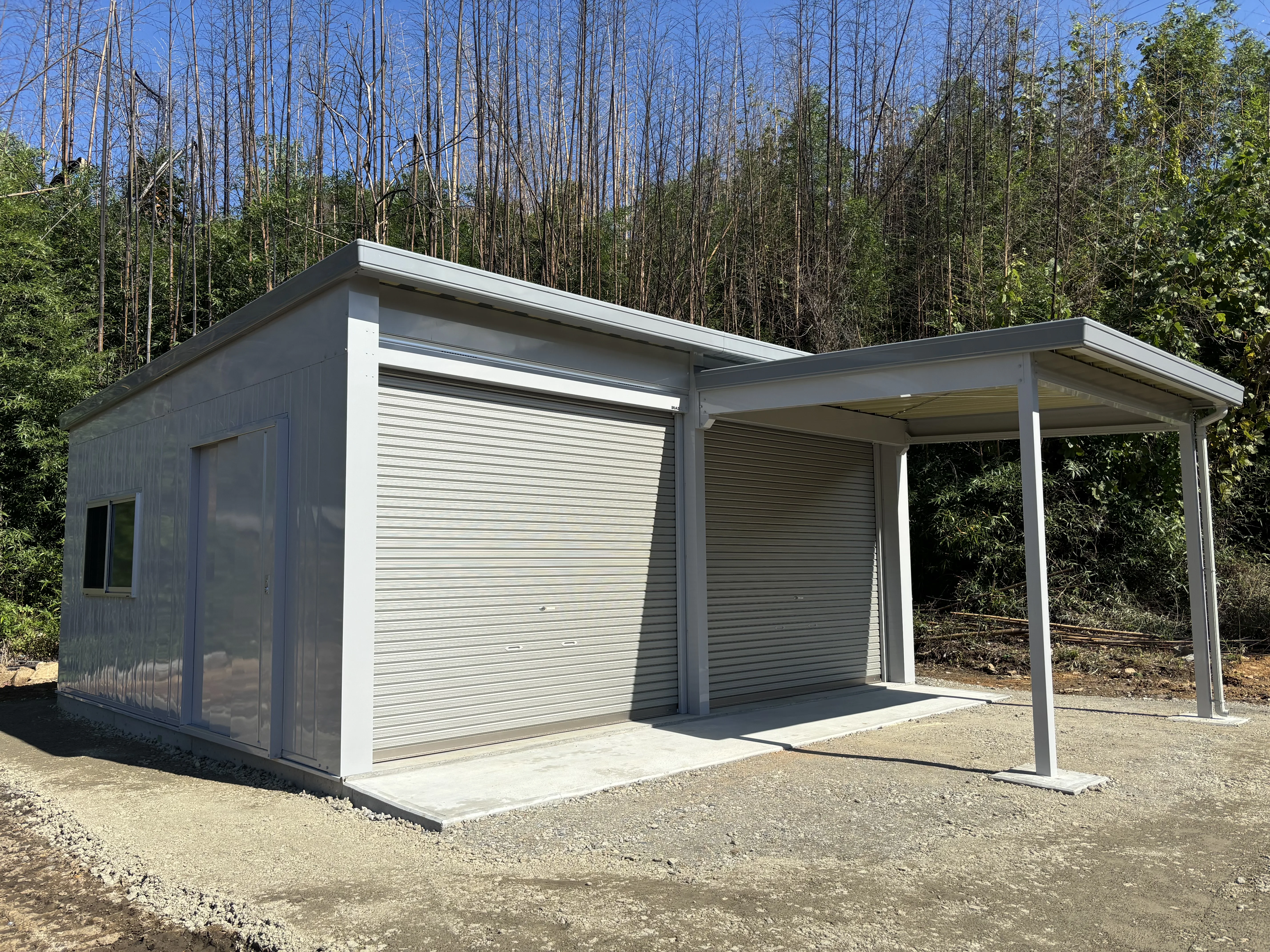 松本市のガレージ（農業用）施工事例2 - 職人直営のアシスタンス心和