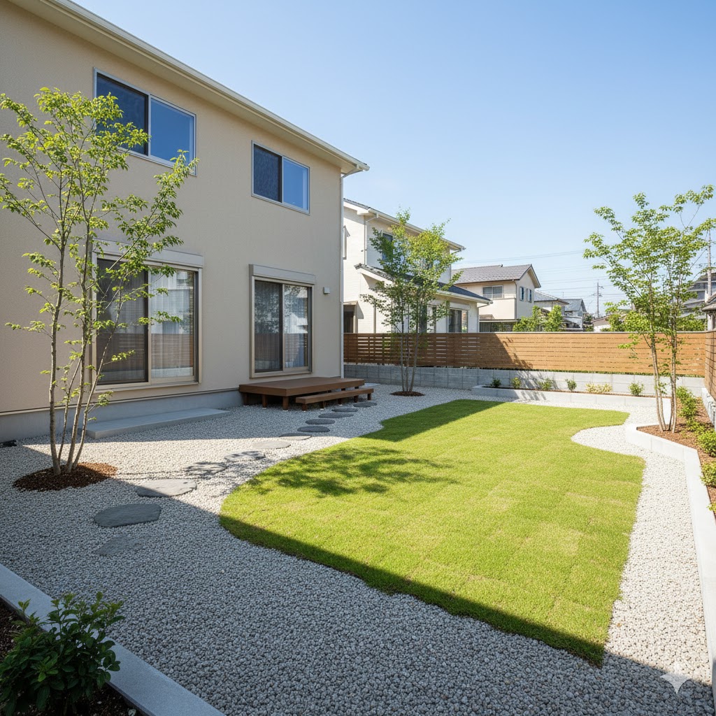 芝・砂利・雑草対策工事のイメージ