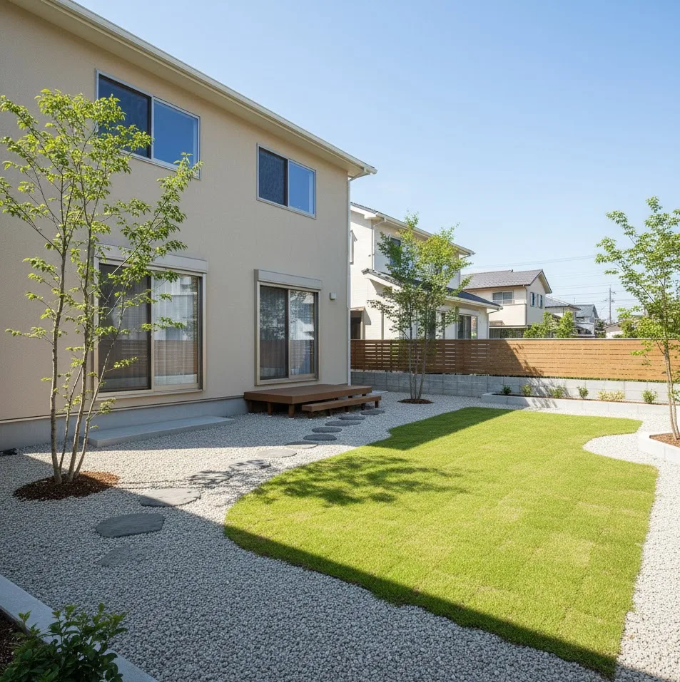 芝・砂利・雑草対策工事のイメージ