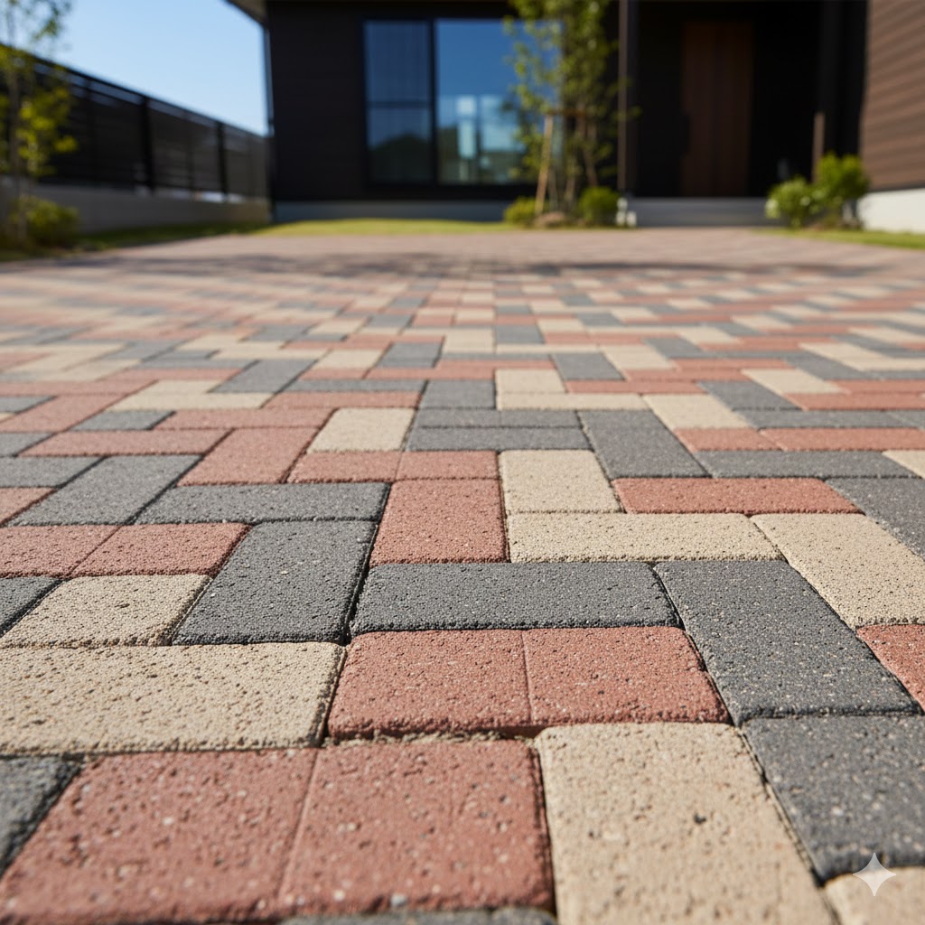 ヘリンボーンのインターロッキング - 職人直営のアシスタンス心和